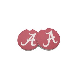 Magnolia Lane University of Alabama Logo Car Coaster Set, Set of 2 Coasters