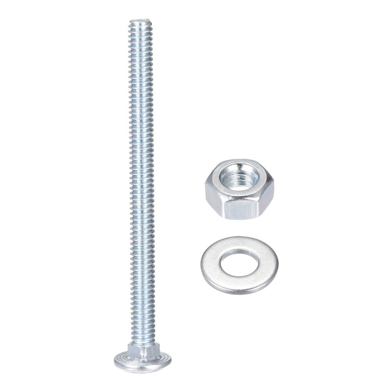 sourcing map 1/4-20 x 3-1/2" Square Neck Carriage Bolts with