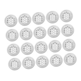 SEWACC 20pcs Stainless Steel Vent Cover Shoe Cabinet Ac Vent Extender Vent Deflector Vent Mesh Floor Vent Filters Under Sink Vent Soffit Vents Crawl Space Vents Wall Vents Silver