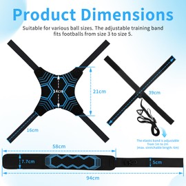 Football Trainer Football Training Accessories Football Trainer with Cord - Football Trainer with Cord, Football Trainer Accessories for Boys, Adjustable Football Training, Kick Trainer, Gift for