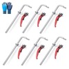 12-Inch 6-Pack Ratcheting Bar Clamps Set, 330 lbs Load Limit