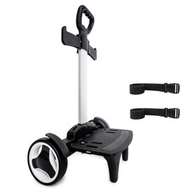 Backpack Trolley, Wheeled Cart with Noiseless Large Wheels Aluminium Alloy Folding Hand Truck with Luggage Strap for Backpacks Luggage cart,Rolling Backpack Dolly