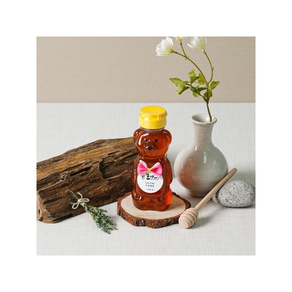 Mimi’s Table [Honeydew Masterpiece] Natural wild flower honey grown by nature Bear 340g / 미미의밥상 [꿀담명작] 자연이 기른 천연 야생화꿀 곰돌이 340g