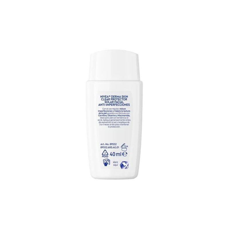 Nivea Fluido Diario Facial Derma Skin Clear Antiimperfeccion