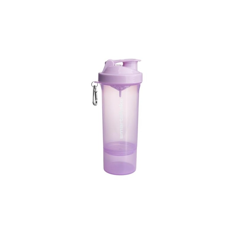 Smartshake Slim Bottle Shaker Cup with 500 ml Capacity, Pale
