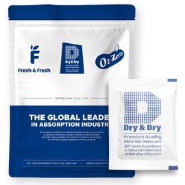 Dry & Dry 10 Gram [200 Packets] Silica Gel Packets Silica Gel Desiccants, Silica Gel Packs - Rechargeable (Food Safe) Silica Gel Packets, Silica Packets