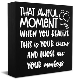 Funny Boss Gifts for Women Men Appreciation Gifts Thank You Gifts for Boss Gag Gifts for Manager Coworker Employee Decor Boss Day Gifts 5 X 5 Inch（Black）