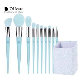 Ducare Set De 10 Piezas Con Porta Brochas Azul 100% Original