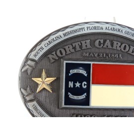 Unbranded North Carolina NC State Flag Metal Belt Buckle CSA Southern States 3D New