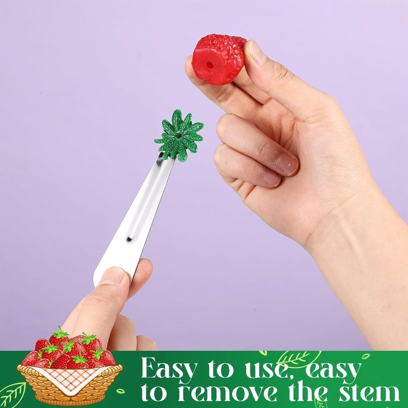 2PCS Stainless Steel Corer: Military-Grade Fruit & Vegetable Huller Tool