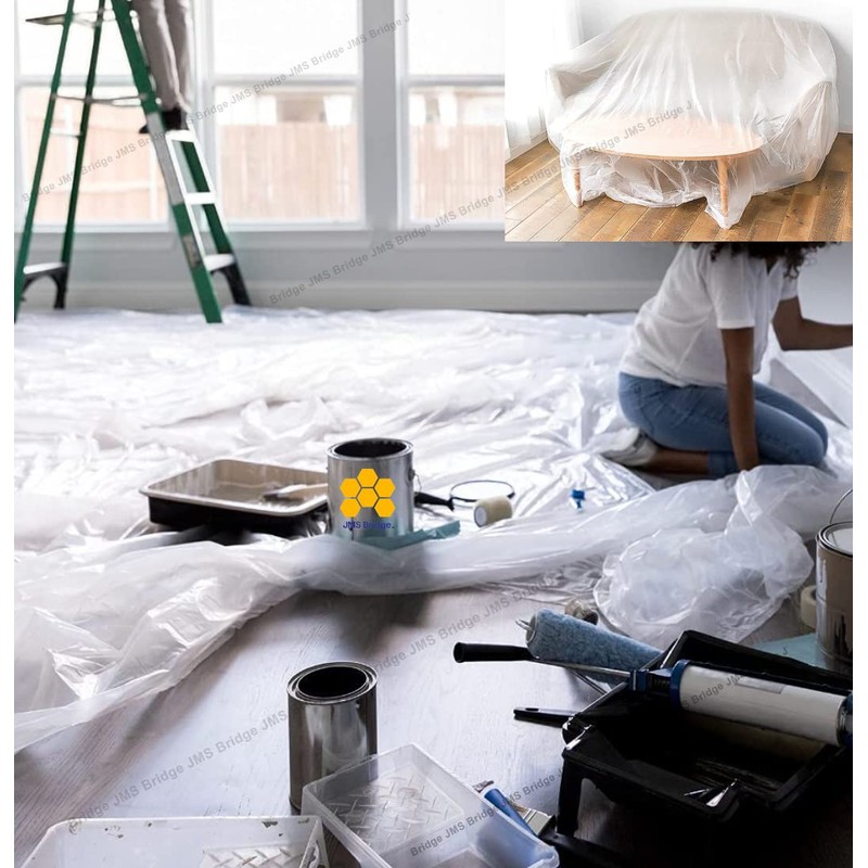 Dust Sheets for Decorating Extra-Large Plastic – 3.6m x 2.7m