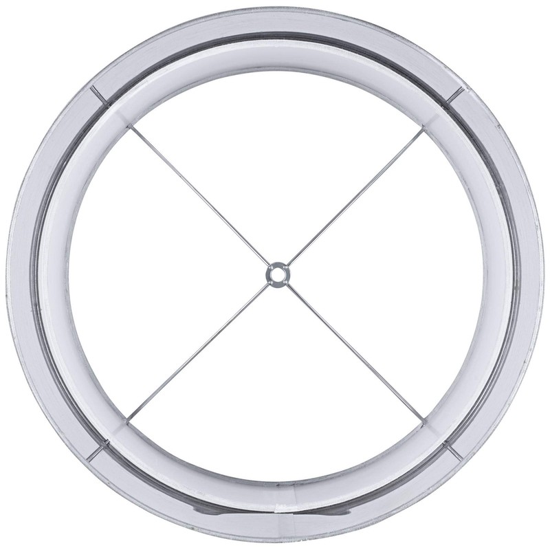 Silver and White Double Sheer Large Drum Lamp Shade 16"