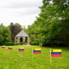 QQSD Venezuela Small Flag Venezuelan Stick Mini Hand Held Flags
