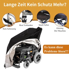 Wheelchair Cover, Wheelchair Accessories, Wheelchair Protective Cover, Cover for Wheelchair, Wheelchair Protective Cover, Wheelchair Bicycle Scooter Windproof Oxford, Sun Protection, Rain Protection
