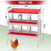 Chicken Nesting Box, 6 Compartment Metal Chicken Nesting Boxes for