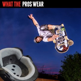 Triple Eight THE Certified Sweatsaver Helmet for Skateboarding, BMX, and Roller Skating, Carbon Rubber, X-Small / Small