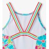 Hatley Girls' One Piece Swimsuit, Floating Poppies, 5 Years