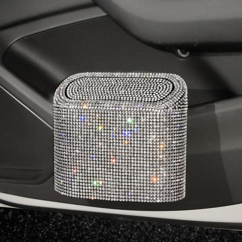JNNJ Car Mini Rubbish Bin with Lid, Multifunctional Small Car