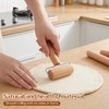2 Pcs Small Rolling Pin with Handle, Wood Rolling Pins,