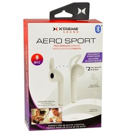 Xtreme XBE9-0112-WHT Aero Sport True Bluetooth Wireless Earbuds (White)