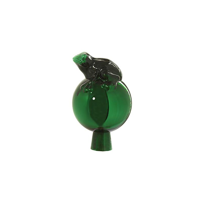 Elias Glashütte Original Rose Ball Frog on Ball 12 cm