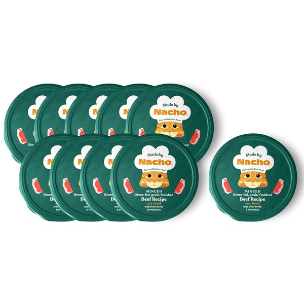 Made by Nacho Wet Cat Food, Grass-Fed, Grain-Finished Minced Beef