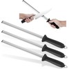 3 PCS Diamond Sharpening Steel, 12 Inch Premium Diamond Honing