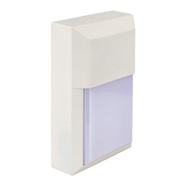 LIT-PaTH Outdoor Sconce Wall Light, LED Wall Lantern 5000K, Porch Lighting Fixture, 12W 1000 Lumens, Aluminum Housing Plus PC, White Finish, 1-Pack