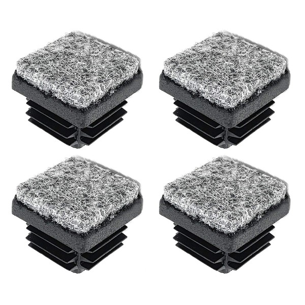 Design61 4x Lamellar Plugs with Felt 25 x 25 mm