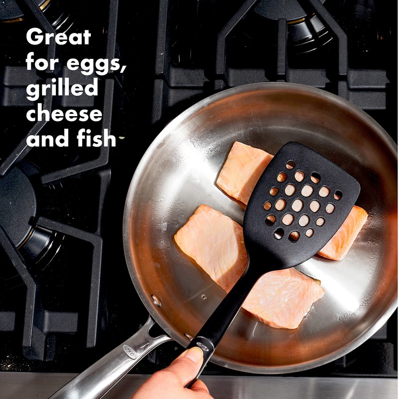 OXO GG 1190300BK Nylon Square Turner, Black