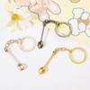 fKiZanthene 4 Colours Mini Spoon Keyring, 5.4cm Tiny Spoon Pendant