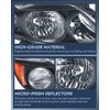 Nilight Headlight Assembly Compatible with 2009 2010 Toyota Corolla XLE/LE/Base