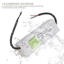 12V POWERSUPPLY 300W 25A Transformer for LED Strip Module Driver Lighting Outdoor Waterproof IP67 AC 110-265V Lighting Transformer UK Warehouse (300.0watts) - 15W