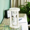 Deco 79 Farmhouse Wood Pillar Timer, 4" x 4" x