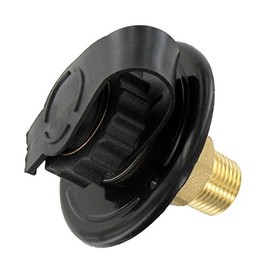 Valterra A010169LF 2" - 3/4" Lead Free Water Inlet,Black