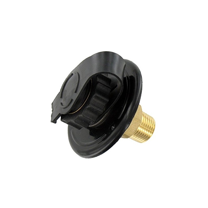 Valterra A010169LF 2" - 3/4" Lead Free Water Inlet,Black