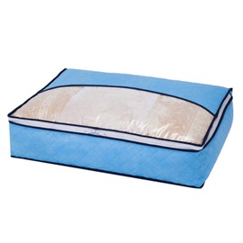 Astro 616-19 Storage Case, For Duvets, Single Size, Light Blue, Dehumidification, Dust Mites, Moisture Wicking, Non-woven Fabric, Storage Bag, Storage Box, Clear Window