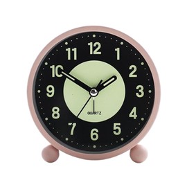Table Clock Non Ticking Bedroom Clocks Silent Alarm Clocks Glow in Dark Silent Bedside Alarm Clock Non Ticking, C