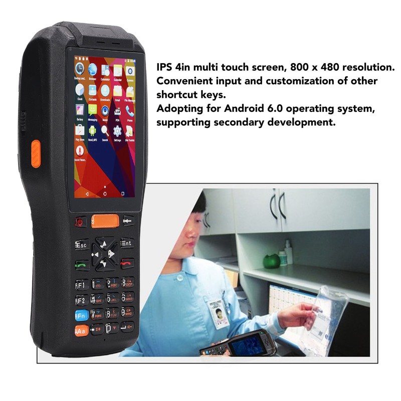 Receipt Printer Scanner 4in Touch Screen Thermal Printer Barcode Scanner
