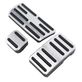 Pedal de Freno de Repuesto de Goma de Aleación de Aluminio de 3 Piezas paraC‑RV CRV 2012-2016, Antideslizante, Fácil de Instalar