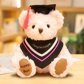 Alaiyaky Graduation Bear with Graduation Hat, 9" Plush Bear Graduation Gifts for Her Cute Stuffed Animal Graduation Presents Graduation Decorations, Graduation Gifts for Girls Boys (Type G)