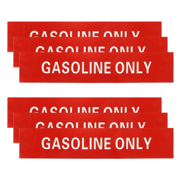 sourcing map Gasoline Only Sticker Self-Stick GASOLINE ONLY Marker Warning