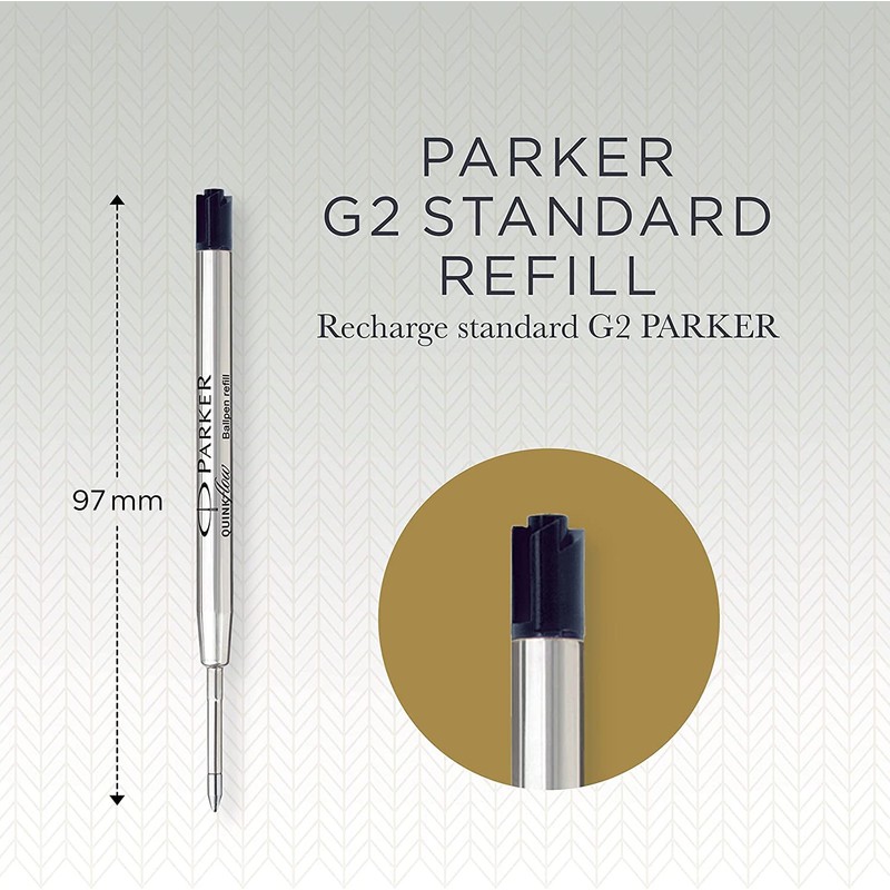 Parker QUINKflow Ballpoint Pen Refills - Medium Point - Black