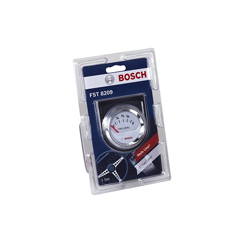 BOSCH SP0F000048 Style Line 2" Electrical Fuel Level Gauge (White