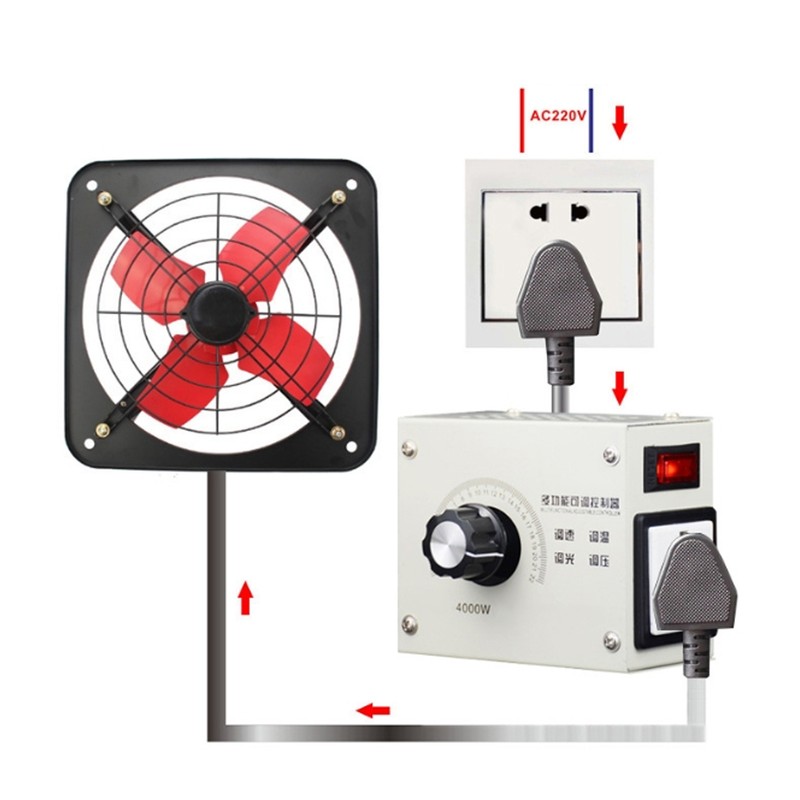 4000W SCR Voltage Regulator Dimmer High Power Electronic Thyristor Controller