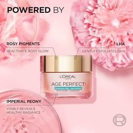 L'oreal Paris Skin Care Age Perfect Rosy Tone Fragrance Free Face Moisturizer To Renew and Revive Healthy Tone On Dull Skin for Visibly Younger Lookin