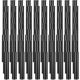 100Pcs Plastic King-Size Tube with Cap Black Pop Top Storage Tubes Medical Bottles 116mm Tubes Child Resistant Tube Container Holder Waterproof BPA Free