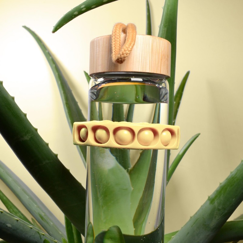 GWaT Water Tracker for Eco-Enthusiasts, Goes Everywhere, BPA-Free (Ivory)