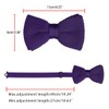 Allegra K Knit Bowtie, Bowtie Ribbon, Wedding, Graduation, Adjustable, Men's,