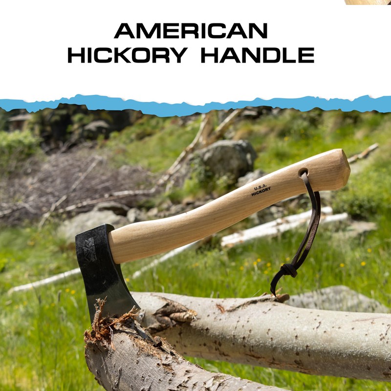 PRANDI Yankee Hatchet 1.32lb - Hickory Handle 14.97in with Leather